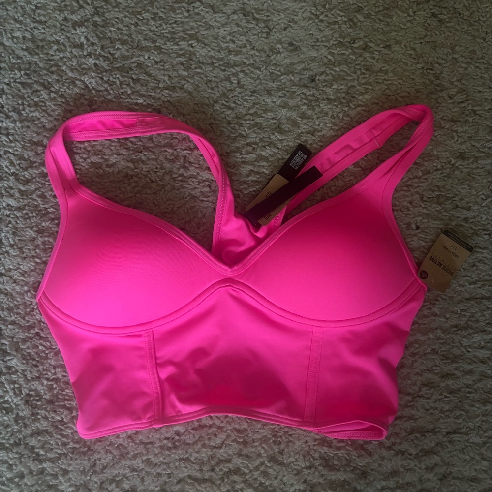 Victoria’s Secret PINK hot pink sports bra